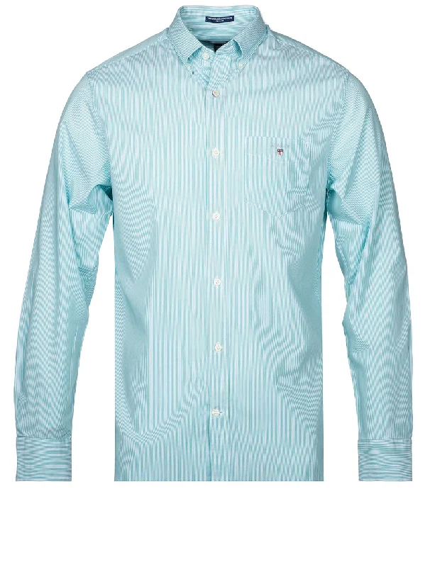 Men's Tailored Fit Checkered Casual Shirts in Multicolor for a Smart - Casual EnsembleRegular Broadcloth Banker Bd Aqua Green