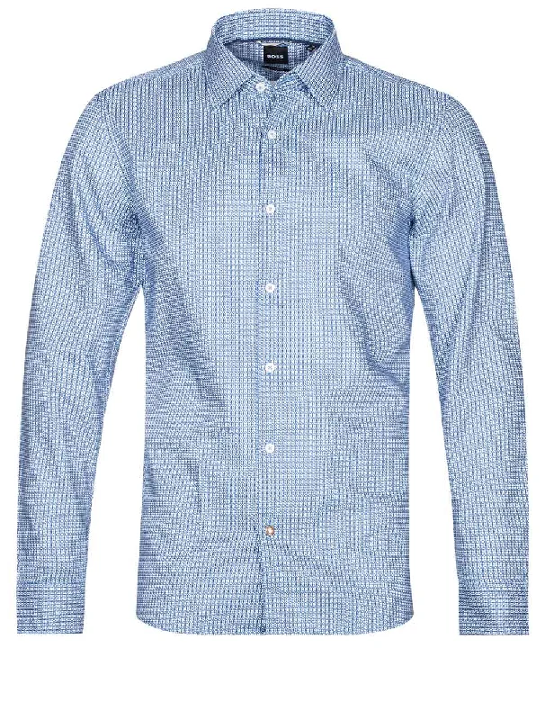 Men's Organic Cotton Casual Shirts with a Soft Handfeel for Everyday ComfortHal Kent Shirt Blue