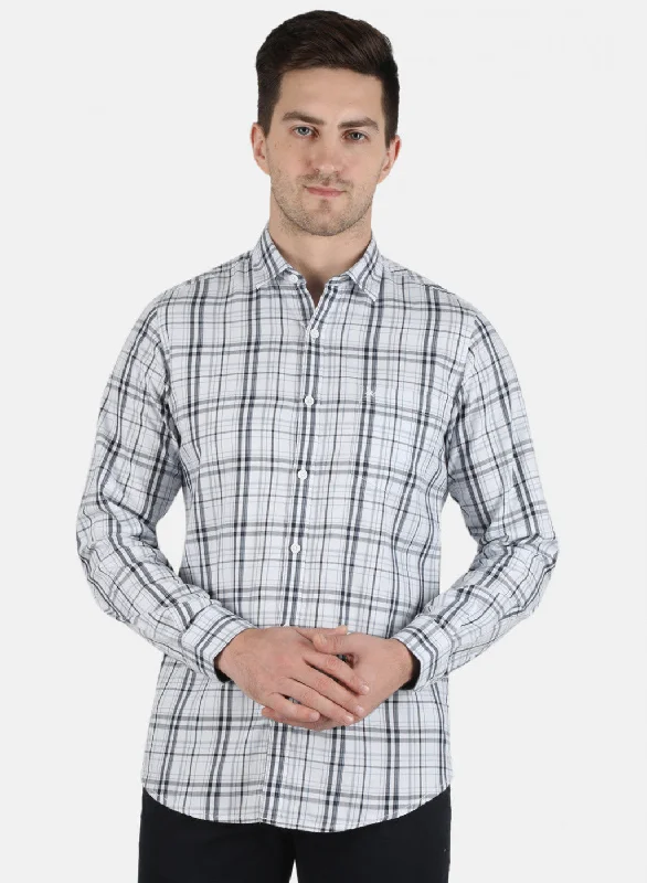 Men's Organic Cotton Casual Shirts with a Soft Handfeel for Everyday ComfortMen Blue Check Shirt