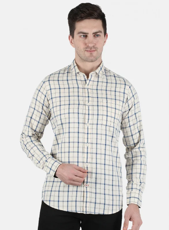 Men's Distressed Denim Casual Shirts with Frayed Edges for a Trendy and Rugged LookMen White Check Shirt