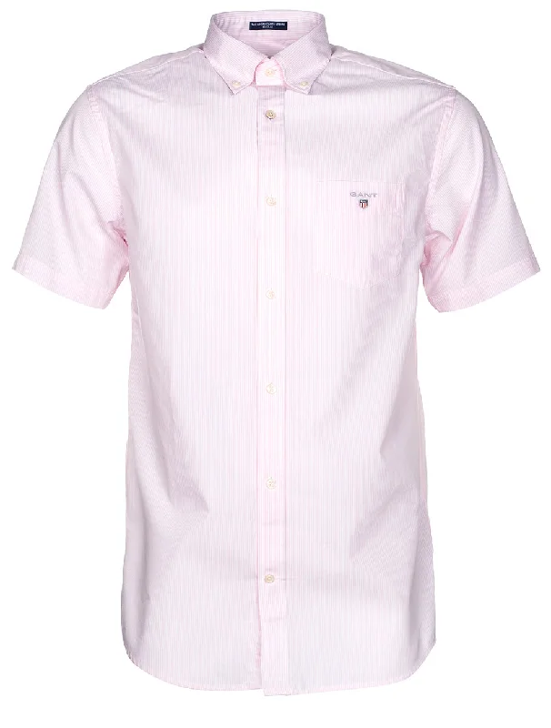 Men's Slim - Fit Printed Floral Casual Shirts in Pastel Colors for a Spring - Inspired VibeRegular Fit Broadcloth Banker Buttondown California Pink