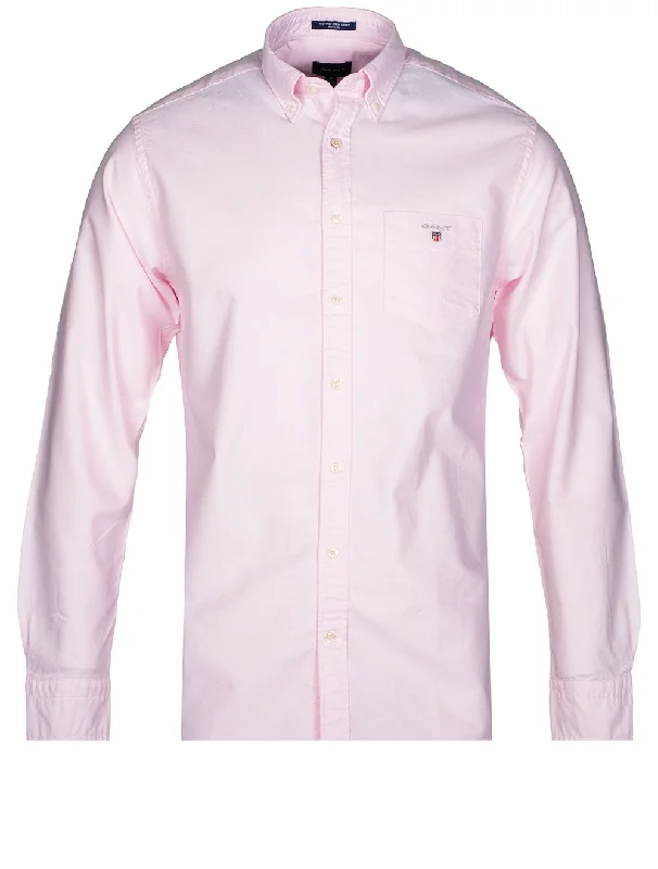 Men's Organic Cotton Casual Shirts with a Soft Handfeel for Everyday ComfortRegular Fit Oxford Shirt Light Pink