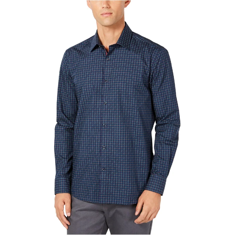 Men's Moisture - Wicking Performance Fabric Casual Shirts for Outdoor ActivitiesRyan Seacrest Mens Grid Print Button Up Shirt