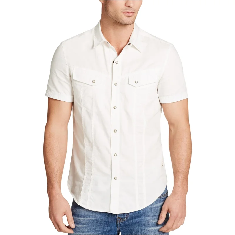 Men's Sustainable Recycled Material Casual Shirts for Eco - Conscious ConsumersWilliam Rast Mens Let's Take A Ride Button Up Shirt