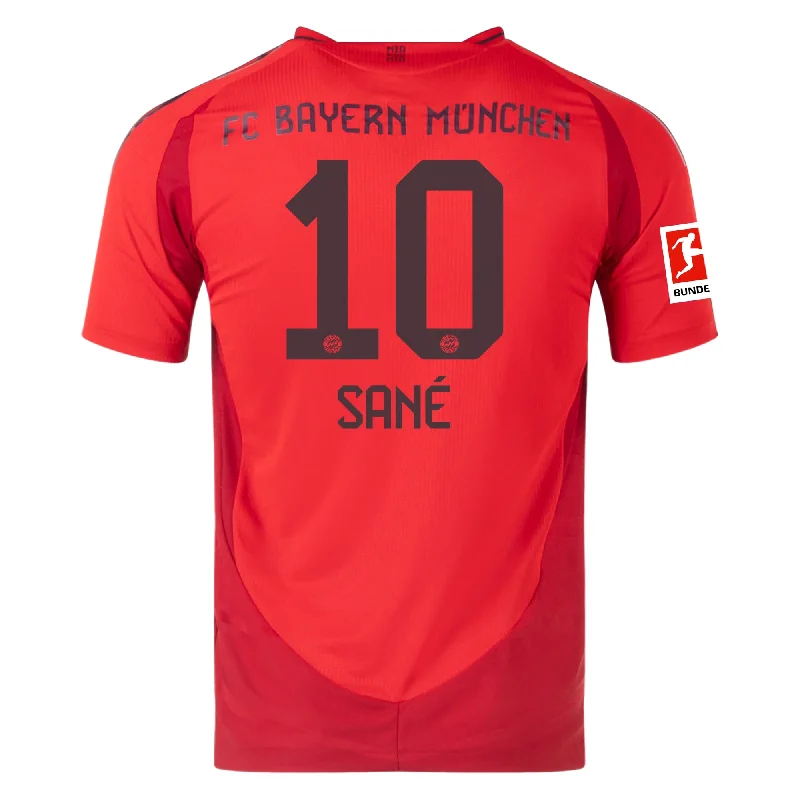 Men's Football Jerseys with Embroidered Club Badges for a Premium and Authentic Appealadidas Bayern Munich Authentic Leroy Sane Home Jersey w/ Bundesliga Patch 24/25 (Red)