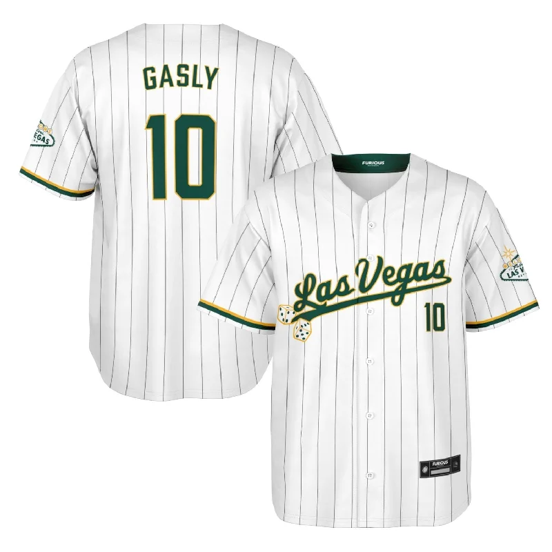 Men's Custom - Printed Baseball Jerseys with Player Names and Numbers for Personalized StyleGasly - Las Vegas Home Jersey