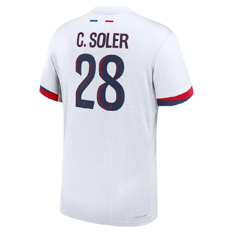 Men's Retro Soccer Jerseys of Famous Clubs from the 90s for Nostalgic Football EnthusiastsNike Paris Saint-Germain Authentic Carlos Soler Away Jersey 24/25 (White/Midnight Navy)