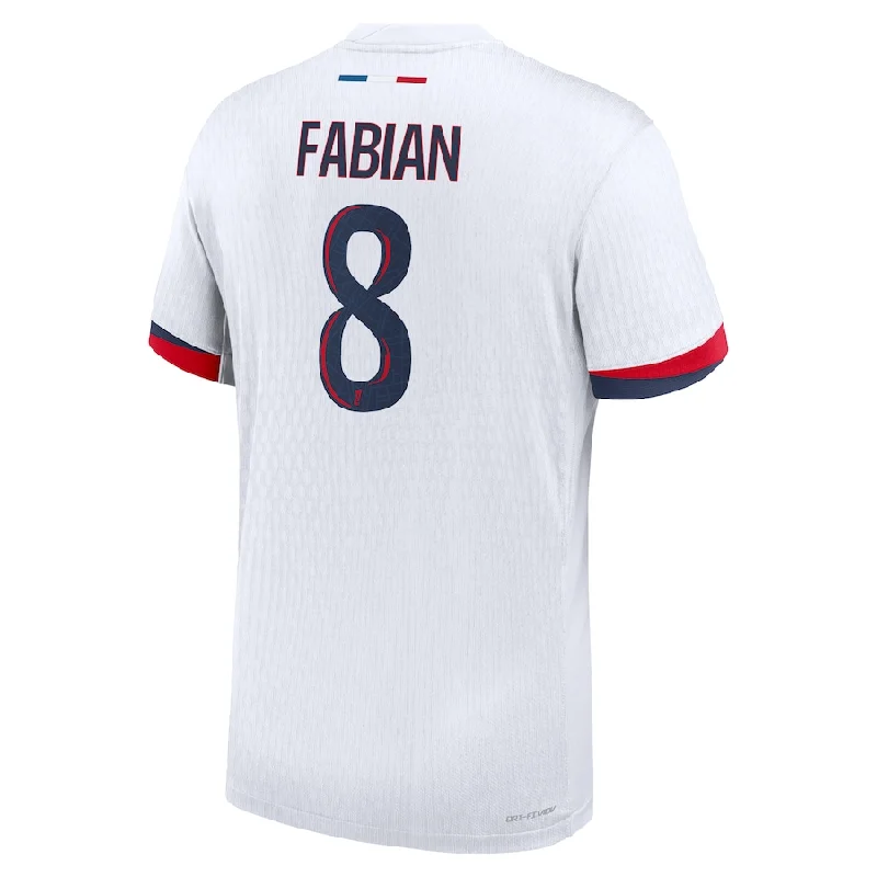 Men's Cycling Jerseys with Reflective Stripes for Safe and Stylish Rides at NightNike Paris Saint-Germain Authentic Fabián Ruiz Away Jersey 24/25 (White/Midnight Navy)