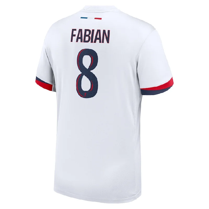 Men's Retro Hockey Jerseys with Classic Stripes and Logos for a Nostalgic Hockey AestheticNike Paris Saint-Germain Fabián Ruiz Away Jersey 24/25 (White/Midnight Navy)