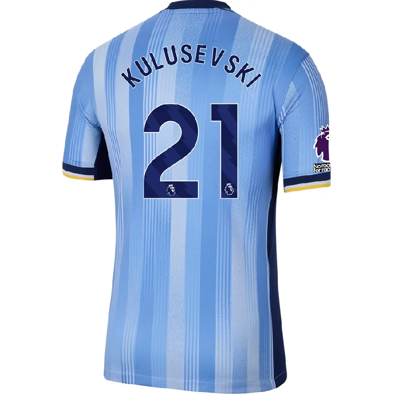 Men's Cycling Jerseys with Reflective Stripes for Safe and Stylish Rides at NightNike Tottenham Dejan Kulusevski Away Jersey w/ EPL + No Room For Racism Patches 24/25 (Cobalt Bliss/Binary Blue)