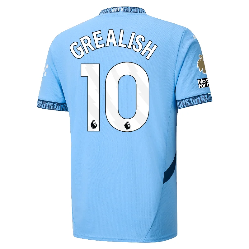 Men's Limited - Release American Football Jerseys of Rookie Stars for Early Adopters and FansPuma Manchester City Jack Grealish Authentic Home Jersey w/ EPL + No Room For Racism Patch 24/25 (Team Light Blue/Marine Blue)