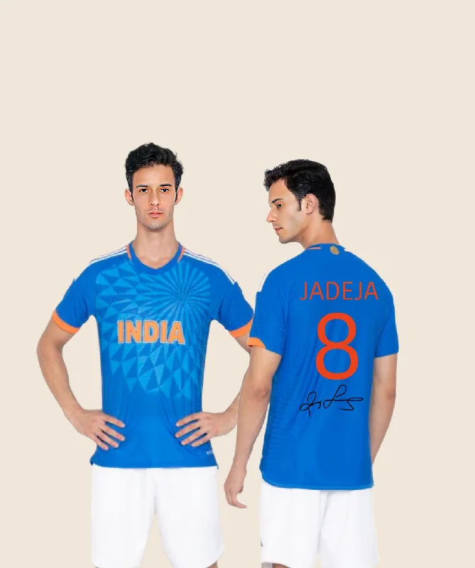 Men's Custom - Embroidered Volleyball Jerseys for Team Uniforms or Personalized GearJadeja signature Edition jerseys 2023-24- Fan Edition