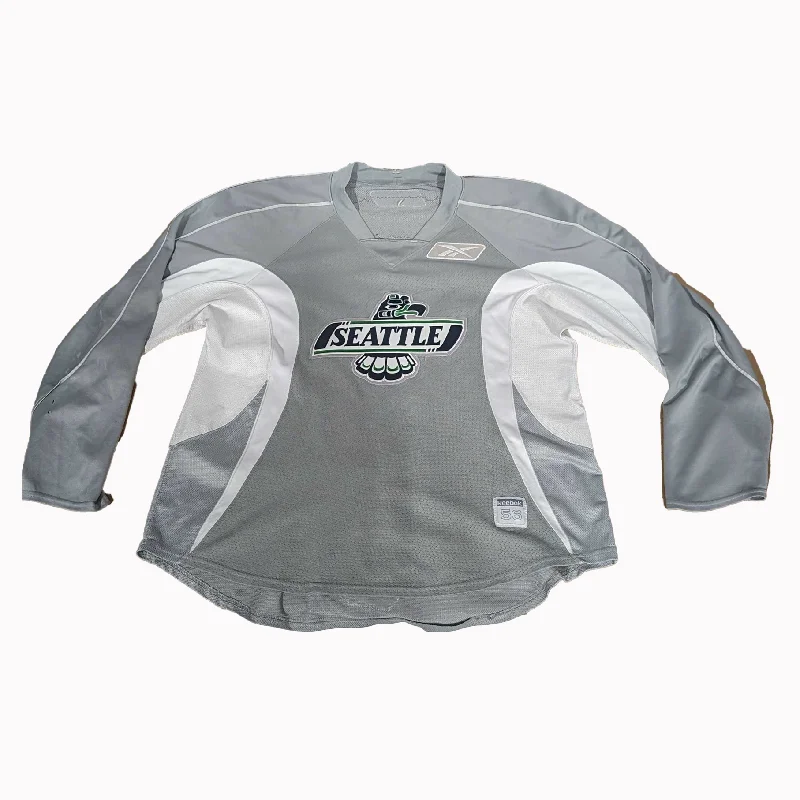 Men's Limited - Release American Football Jerseys of Rookie Stars for Early Adopters and FansWHL - Used Kamazu Hockey Practice Jersey - Seattle Thunderbirds (Grey)