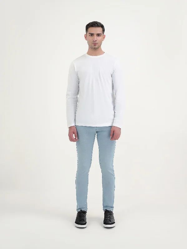 Men's Jeans with a Cargo - Inspired Knee Pocket for Extra Storage"ALINDAS" Slim Fit Denim Pant