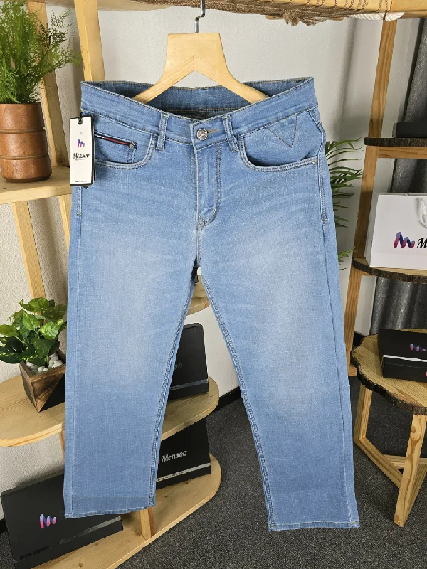 Men's Low - Rise Jeans in a Light Wash for a Casual and Youthful LookComfort Denim Jeans Sky