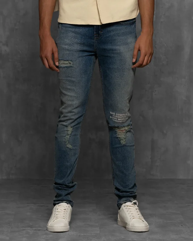 Plus Size Men's Relaxed Fit Jeans with a Tapered Leg for a Laid - Back VibeCordell Denim Jeans