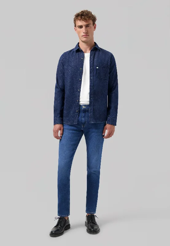 Men's Cargo Jeans with Multiple Pockets for a Practical and Outdoor - Friendly LookDaily Dunn - Stone Indigo