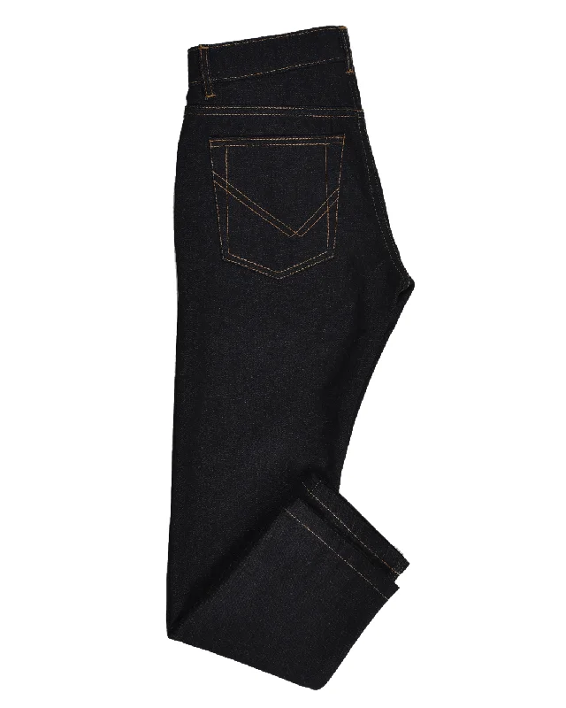 Men's Jeans with a Zip - Off Lower Leg for Convertible StyleDark Indigo Jeans