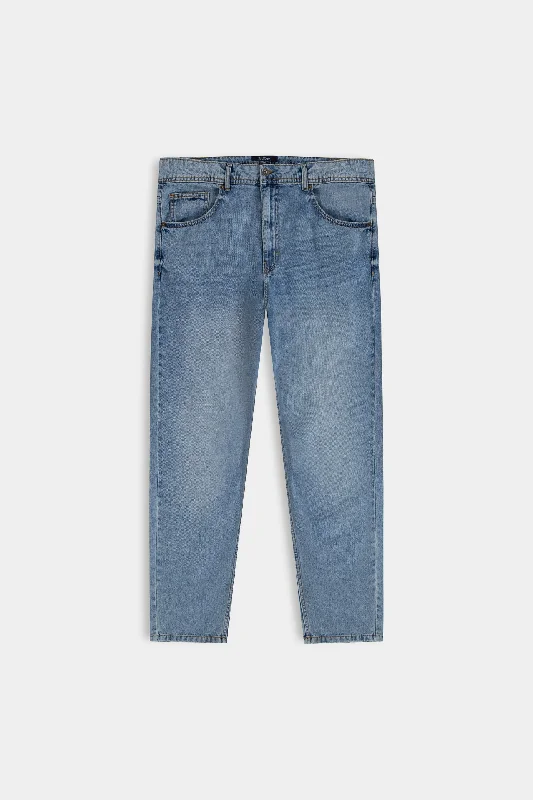 Men's Jeans with a Frayed Hem for a Casual and Effortless StyleWide Baggy Jeans