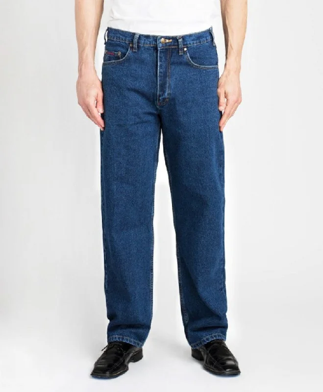 Men's Jeans with an Elastic Waistband for Ultimate ComfortGrand River Men's Blue Classic Jean