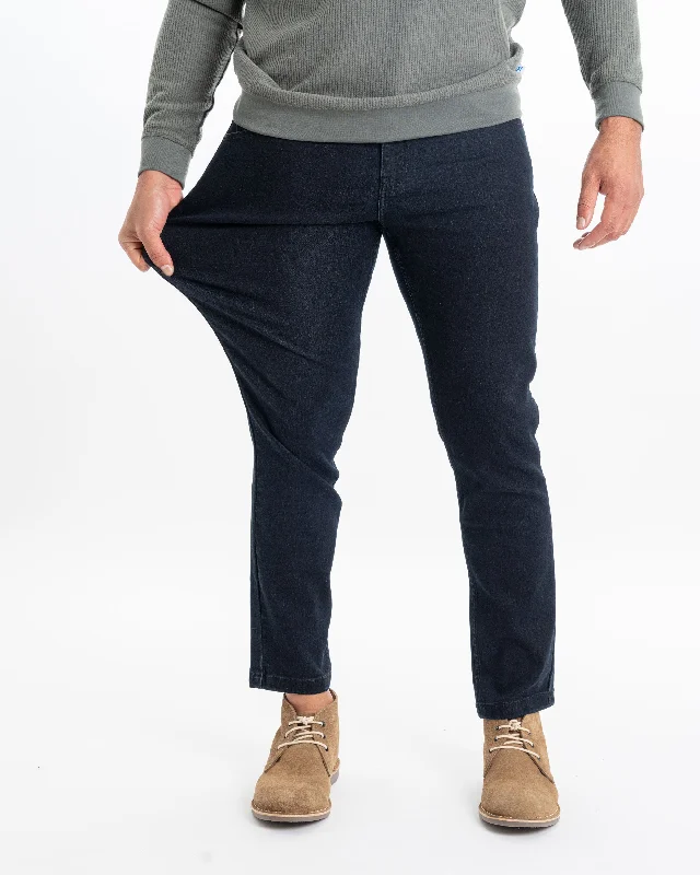 Men's Jeans with an Elastic Waistband for Ultimate ComfortLa Matera x Darkest Blues