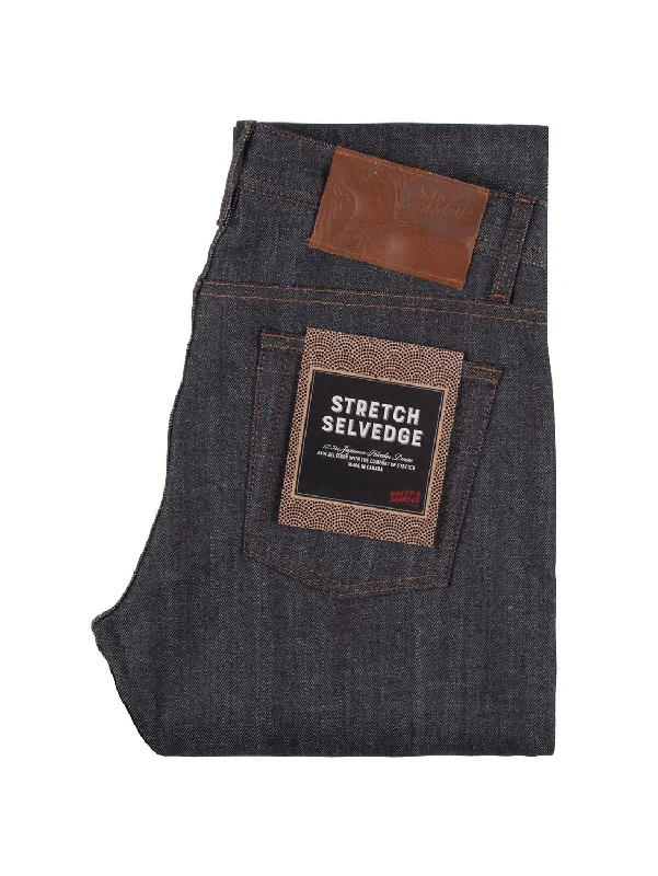 Men's Jeans with a Cargo - Inspired Knee Pocket for Extra StorageWeird Guy Stretch Selvedge Jean - Dark