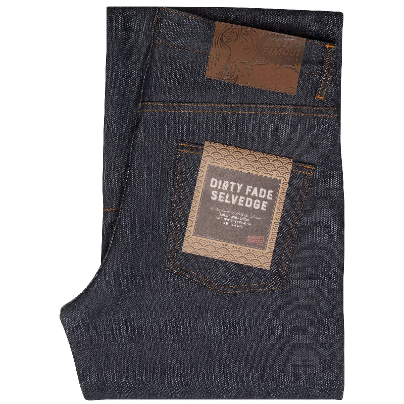 Men's Jeans with an Elastic Waistband for Ultimate ComfortStrong Guy - Dirty Fade Selvedge