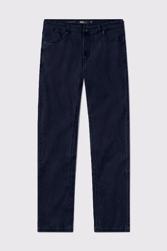 Men's Jeans with a Frayed Hem for a Casual and Effortless StyleRelaxed Athletic Fit Jeans 2.0