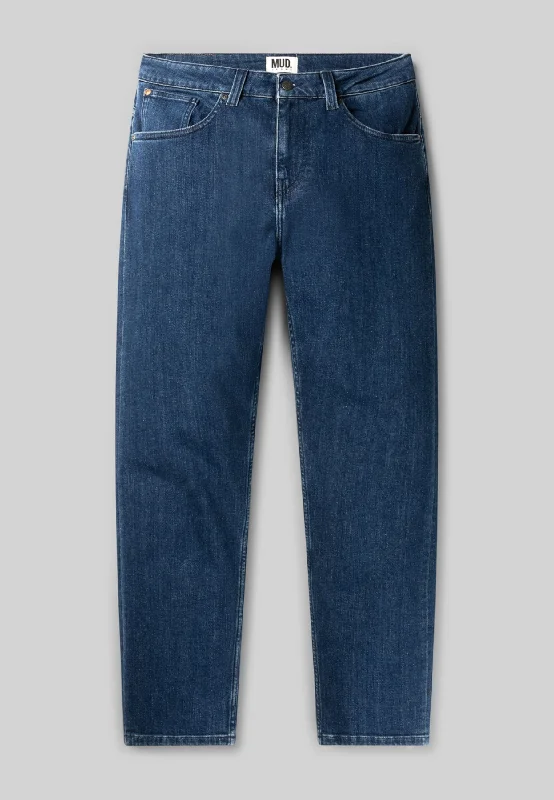 Men's High - Waisted Jeans in a Medium Wash for a Vintage - Style RevivalRick Mid Slim - Stone Indigo