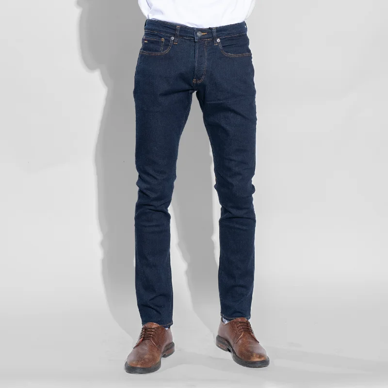 Plus Size Men's Bootcut Jeans with a Relaxed Waist for a Classic and Comfortable FitTSHEPO MENS MAGRIZA JEANS, INDIGO