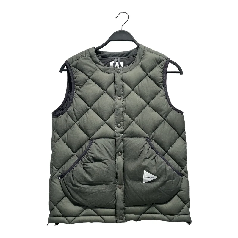 and wander/Puffer Vest/M/Nylon/GRN/