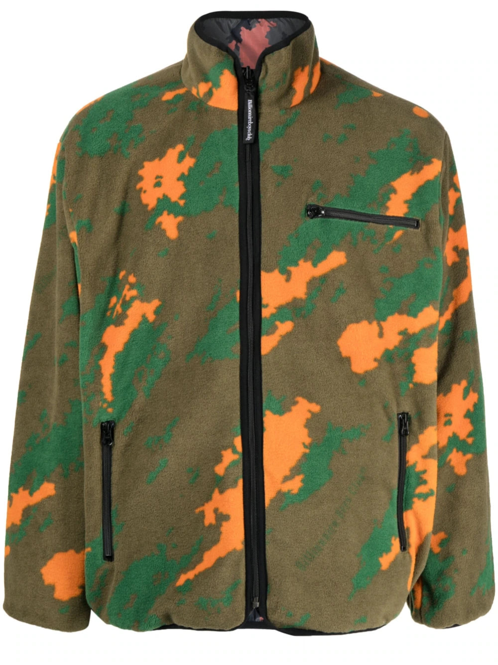 Embroidered men jackets with intricate floral designs for a unique aestheticCamouflage-Pattern Reversible Jacket