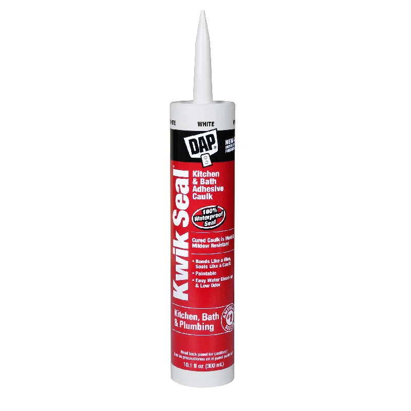 Kwik Seal Kitchen & Bath Adhesive Caulk - White 10.1 oz.