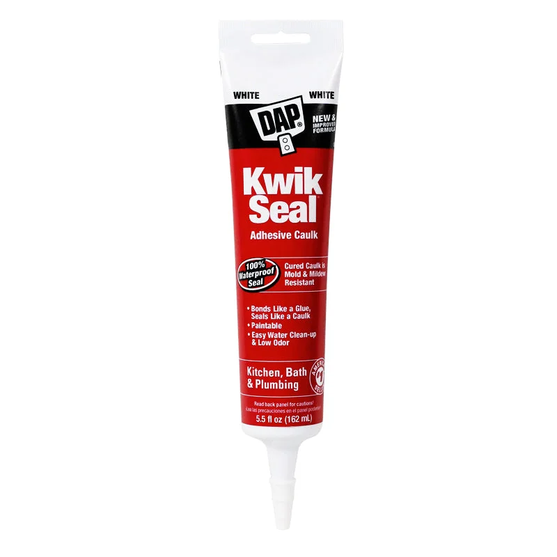 Kwik Seal Kitchen & Bath Adhesive Caulk - White 5.5 oz.