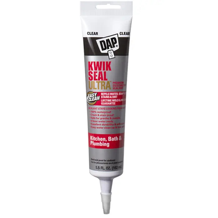 Kwik Seal Ultra Advanced Kitchen & Bath Sealant - Clear 5.5 oz.