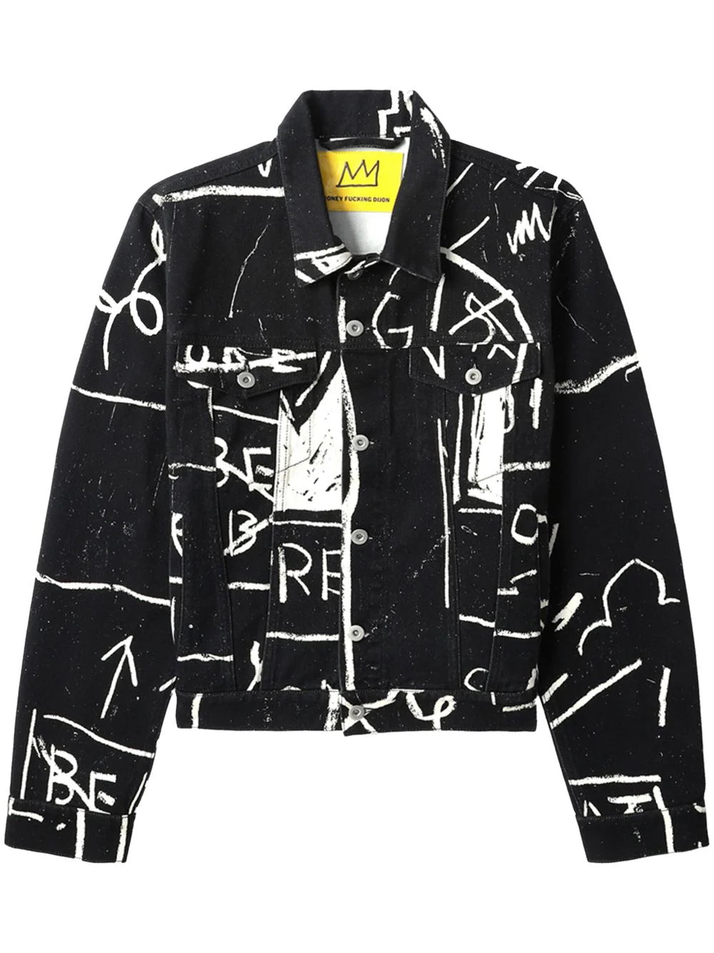 Men jackets with a media - friendly pocket for easy access to gadgetsGraphic-Print Cotton Jacket