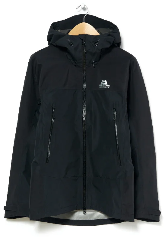 Men jackets with a built - in hood that can be stowed away when not in useMountain Equipment Saltoro GORE-TEX Paclite Men's Jacket - Black