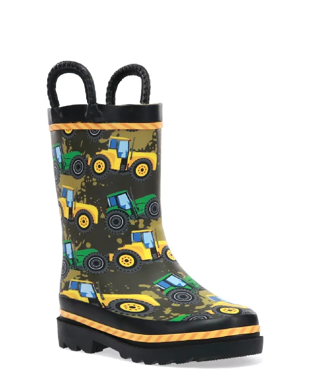 Kids' Tractor Tough Rain Boot - Taupe