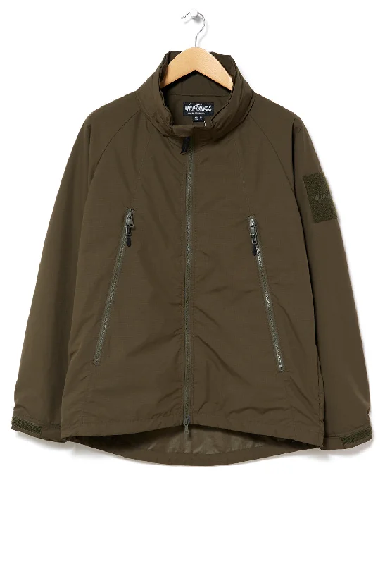 Down - filled men jackets in bright colors for winter fashionWild Things Men's Light Happy Jacket - Olive