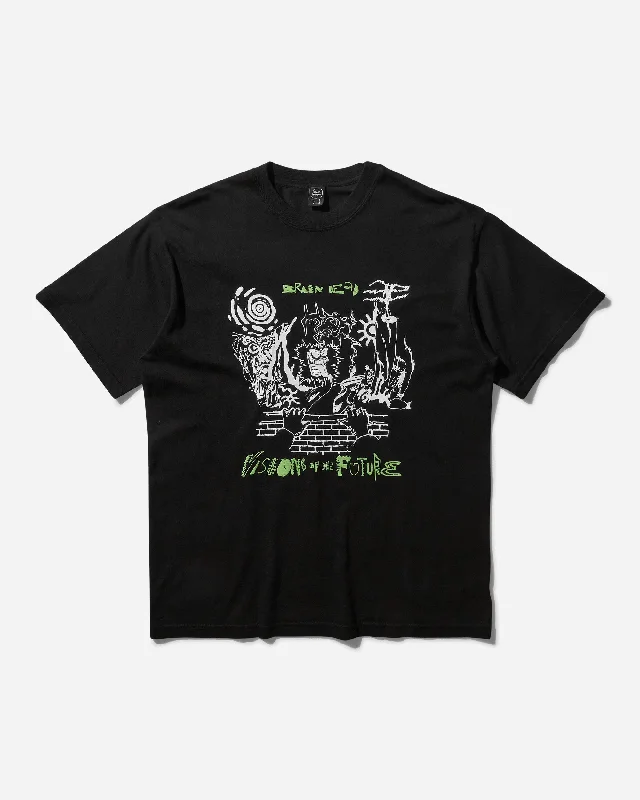 Men's button - front t - shirts with a unique artistic printMen's Visions Of The Future T-Shirt Black