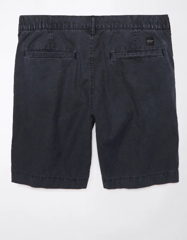 Men's button - fly denim work shorts for durability on the jobAE Flex 9" Weekend Linen-Blend Short