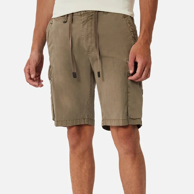 Men's ripped denim shorts for a trendy streetwear aestheticThe Lieutenant Combat Short - Khaki