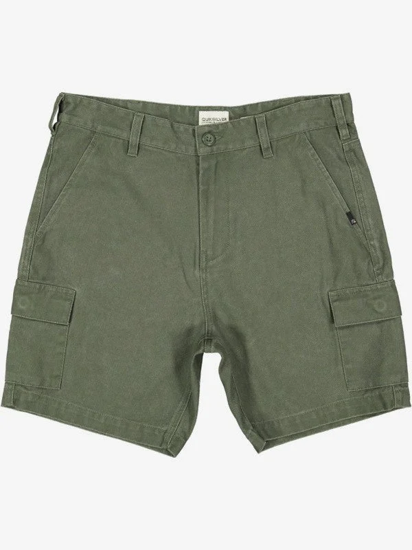 Men's wide - leg linen blend shorts for a relaxed beachside vibeCrowded Cargo Short