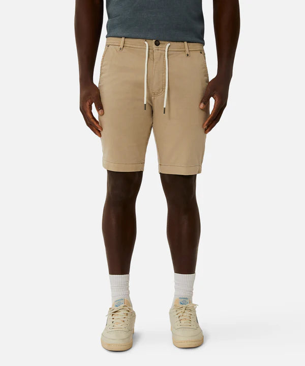 Men's floral print silk blend shorts for a unique night - out lookIndustrie - The New Drifter Cuba Short - OD Wheat