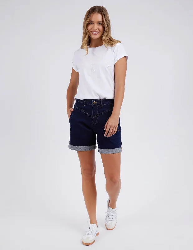 Men's button - fly denim work shorts for durability on the jobFoxwood Devi Short Indigo Denim