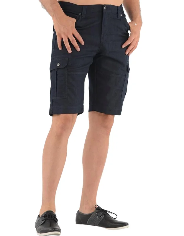 Men's ripped denim shorts for a trendy streetwear aestheticLois Tom Cargo Pocket Short - Navy - 1816-7700 - 33