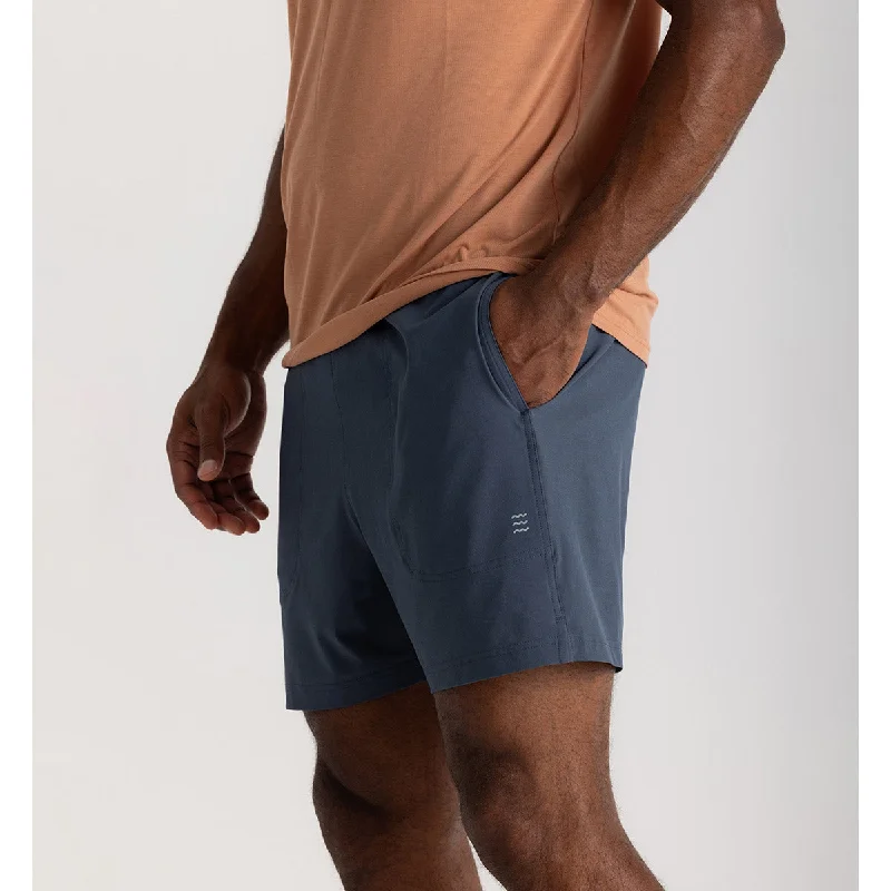 Men's side - stripe track shorts for a sporty running lookMen's Bamboo-Lined Active Breeze Short - 5.5"