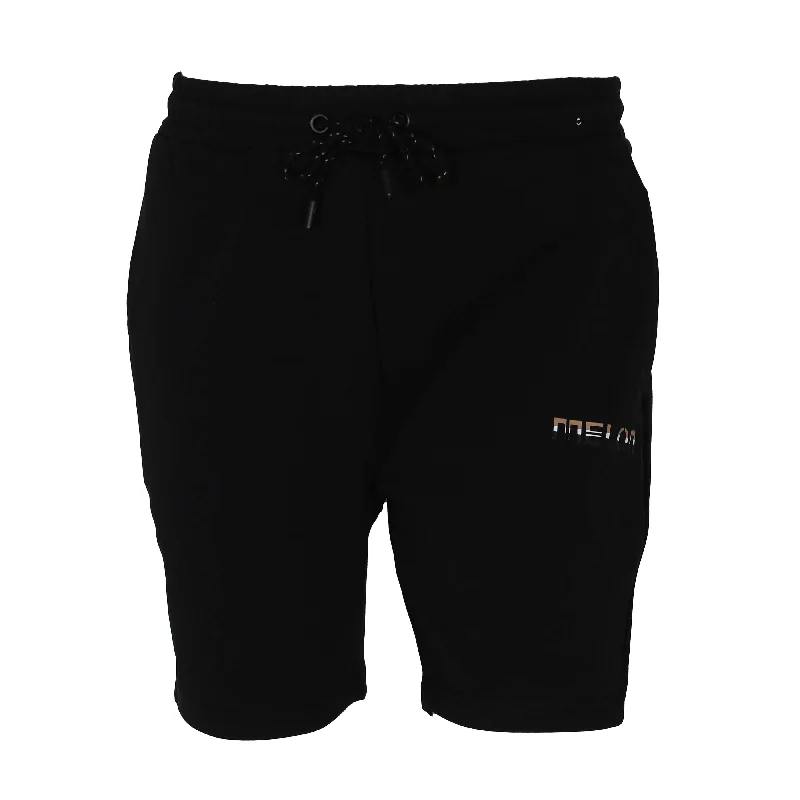 Men's zip - pocket canvas shorts for added functionality during travelMEN SHORT KNITED