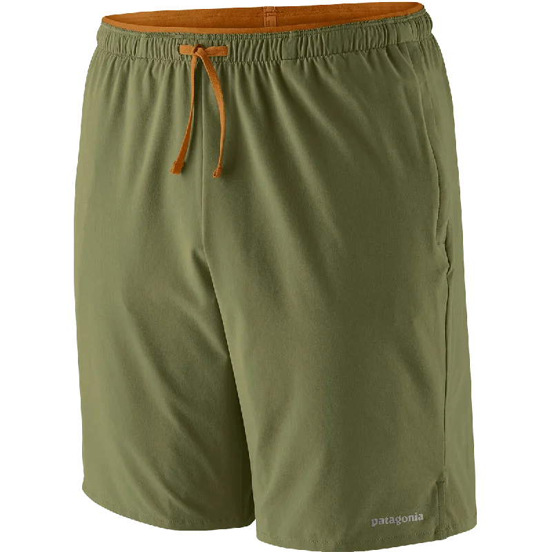 Men's wide - leg linen blend shorts for a relaxed beachside vibeMen's Multi Trails 8" Short