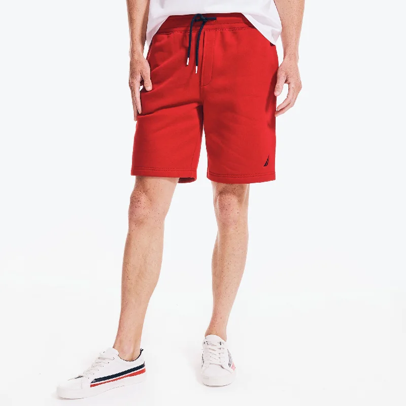 Men's breathable cotton athletic shorts for intense workoutsNautica Mens 9 J-Class Fleece Short